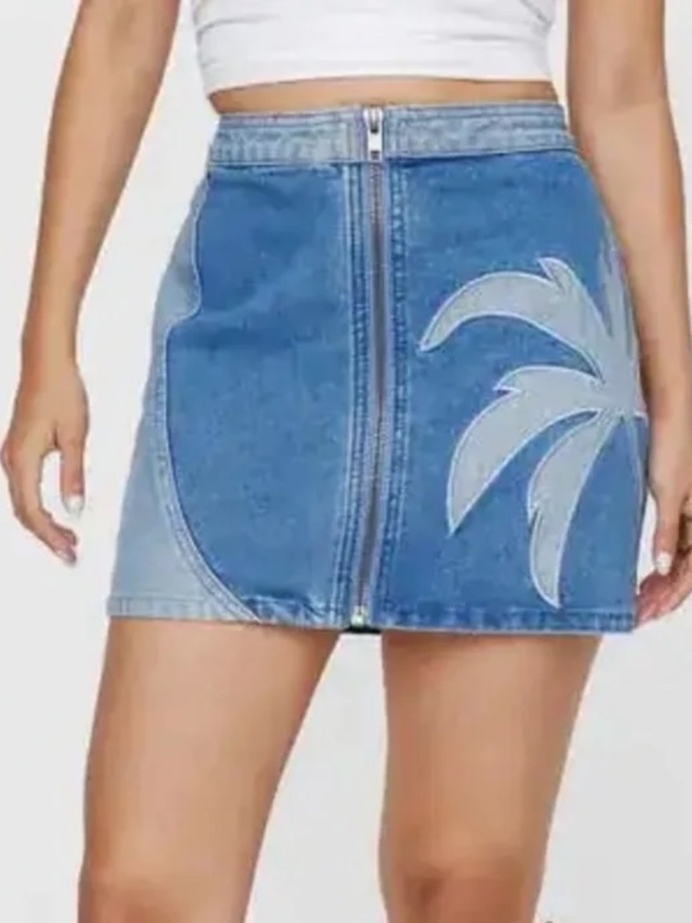 NWOT! Women's Nordstroms Nasty Gal Jean Mini-Skirt-6